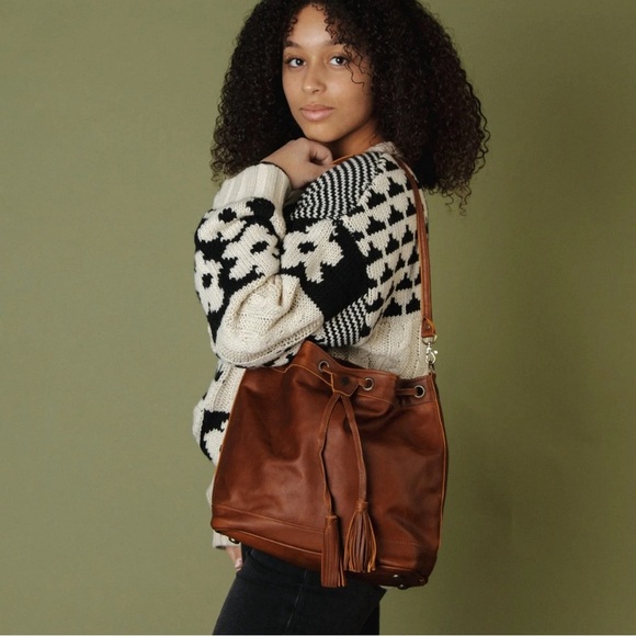 Boden Handbags - Boden Brown Leather Bucket Bag